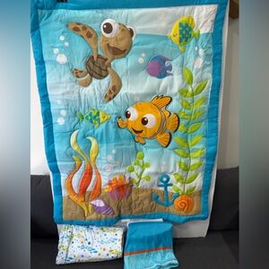 Nemo baby crib bedding set 3 piece new